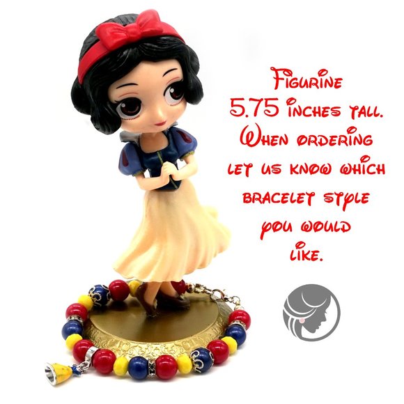 Disney theme bracelets with Snow White figurine included. - Picture 2 of 6